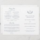 Olivia Dusty Blue kathokatholieke bruiloft (Voorkant / Achterkant)