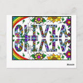Olivia, een Kaart voor jou om te kleuren (Achterkant)