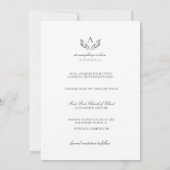 Olivia Elegant Christelijk Monogram Foto Bruiloft Save The Date (Achterkant)