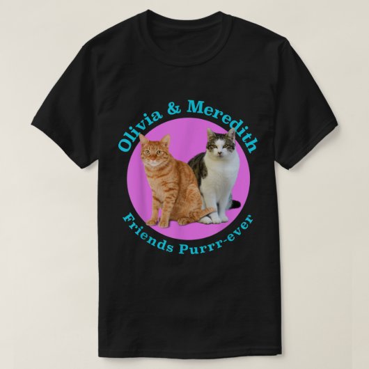 Olivia en Meredith Cat T-shirt (Design voorkant)