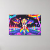 Olivia en Psychedelia Canvas Afdruk (Voorkant)