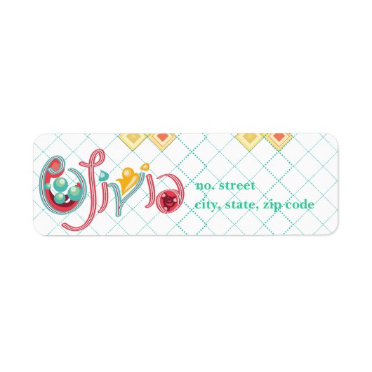 Olivia Etiket (Voorkant)