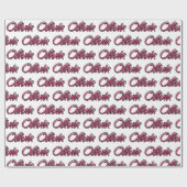 Olivia faded pink personalisiertes Geschenkpapier Cadeaupapier (Vlak)