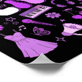 Olivia First Name I Love Olivia Groovy 80's Girls  Poster (Hoek)