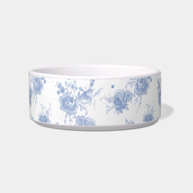 Olivia fred blueberry medium pet bowl voerbakje (Voorkant)