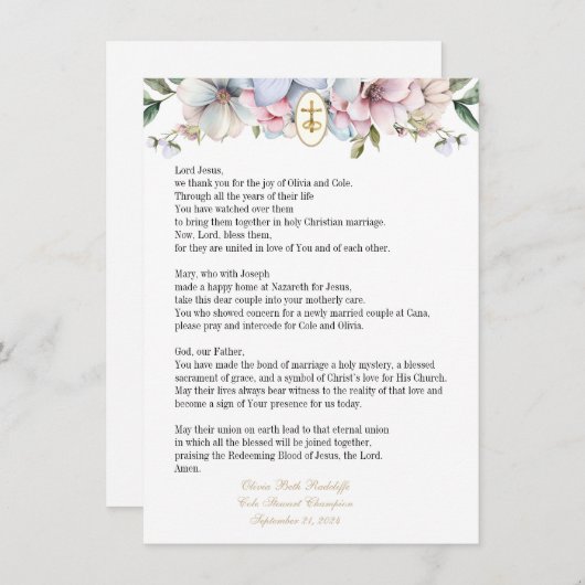 Olivia Gebed Kaarten (2) (Voorkant / Achterkant)