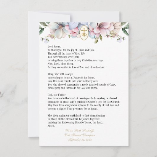 Olivia Gebed Kaarten (2) (Voorkant)