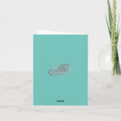 Olivia Gefeliciteerd | Licht Teal Kaart (Achterkant)