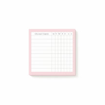 Olivia gepersonaliseerde gewoonte tracker in Blush