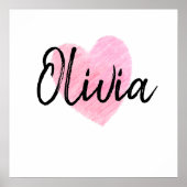 Olivia Heart Poster (Voorkant)