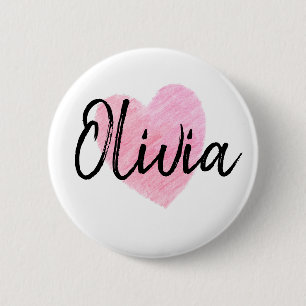 Olivia Heart Ronde Button 5,7 Cm