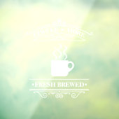 Olivia Hill Coffee Shop Scrollwork Lijst ID875 Raamsticker (Vel 3)