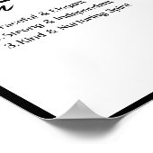 Olivia, Meisje Gepersonaliseerde Naam Definitie Poster (Hoek)