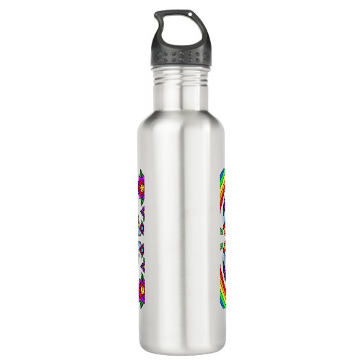 Olivia, meisjesnaam Whimsical Art Aluminium Water Waterfles (Achterkant)