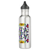 Olivia, meisjesnaam Whimsical Art Aluminium Water Waterfles (Rechts)