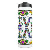 Olivia, meisjesnaam Whimsical Art Insulated Water Thermosbeker (Voorkant)