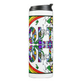 Olivia, meisjesnaam Whimsical Art Insulated Water Thermosbeker (Gedraaid links)
