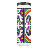 Olivia, meisjesnaam Whimsical Art Insulated Water Thermosbeker (Achterkant)
