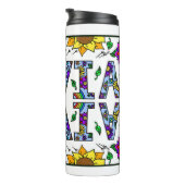 Olivia, meisjesnaam Whimsical Art Insulated Water Thermosbeker (Geroteerd rechts)