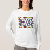 Olivia, meisjesnaam Whimsical Folk Art T-Shirt (Voorkant)