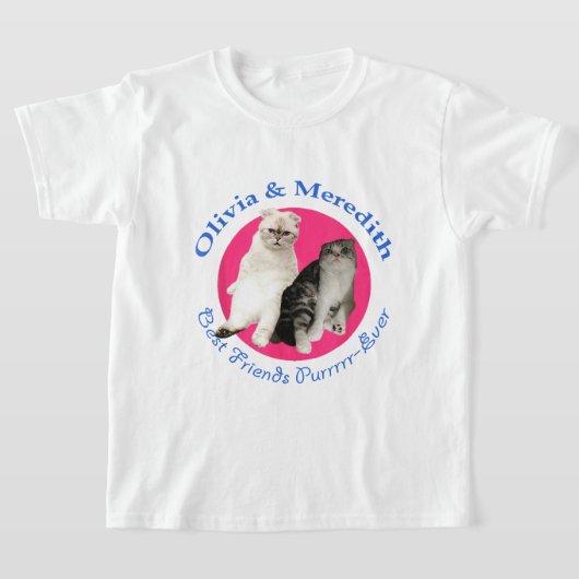 Olivia & Meredith - Beste Vrienden Purrr-Ever T-shirt (Laagn)