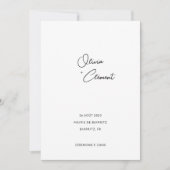 Olivia Minimalist + Slank Bruidshuis Kaart (Voorkant)