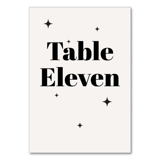 OLIVIA Modern Ivoor Celestial Bruiloft Ontbijt Kaart (Voorkant)