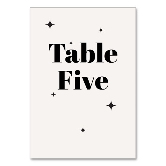 OLIVIA Modern Ivoor Celestial Bruiloft Ontbijt Kaart (Voorkant)