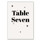 OLIVIA Modern Ivoor Celestial Bruiloft Ontbijt Kaart (Achterkant)