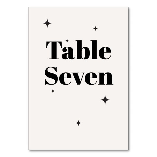 OLIVIA Modern Ivoor Celestial Bruiloft Ontbijt Kaart (Voorkant)