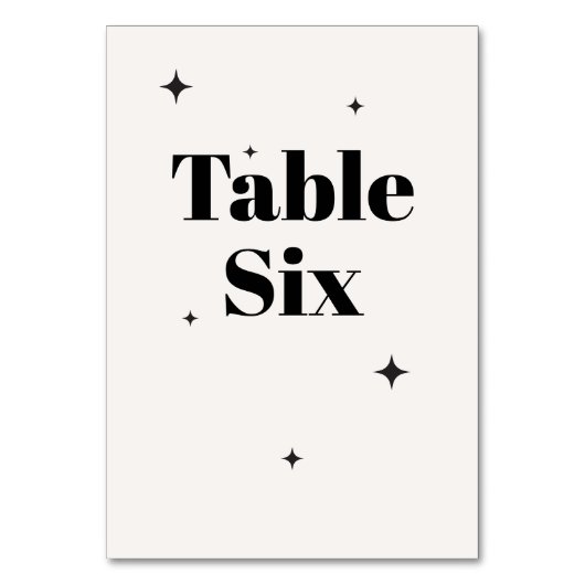 OLIVIA Modern Ivoor Celestial Bruiloft Ontbijt Kaart (Voorkant)