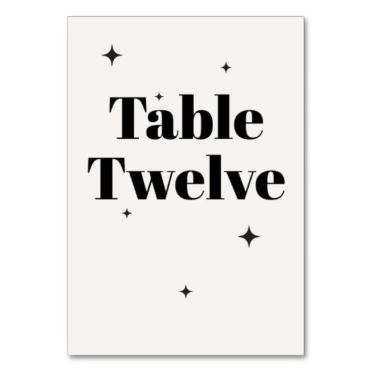 OLIVIA Modern Ivoor Celestial Bruiloft Ontbijt Kaart (Voorkant)