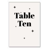 OLIVIA Modern Ivoor Celestial Bruiloft Ontbijt Kaart (Achterkant)