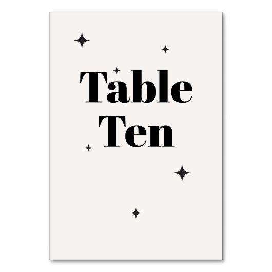 OLIVIA Modern Ivoor Celestial Bruiloft Ontbijt Kaart (Voorkant)