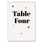 OLIVIA Modern Ivoor Celestial Bruiloft Ontbijt Kaart (Achterkant)