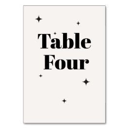 OLIVIA Modern Ivoor Celestial Bruiloft Ontbijt Kaart