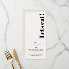 OLIVIA Modern Ivoor Celestial Bruiloft Ontbijt Menu