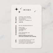 OLIVIA Moderne Ivory Celestial Enclosure Kaart (Voorkant)