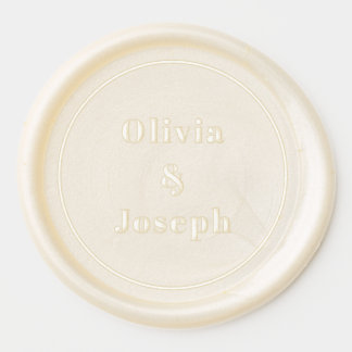 OLIVIA Moderne Witte Echte Wax Envelop Seal Waxzegel Sticker