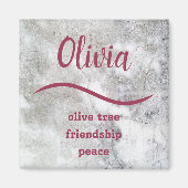 {olivia} naam betekent magneet (Voorkant)