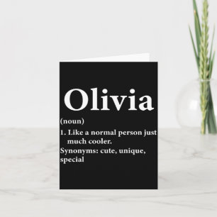 Olivia Naam Definitie Grappig D  Kaart