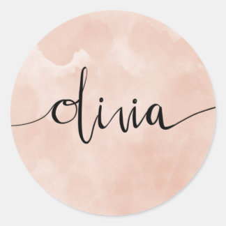 Olivia Naam Hand Lettered Sticker