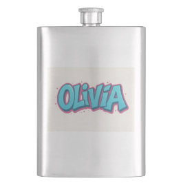 Olivia naam kunst flacon