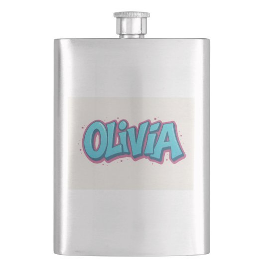 Olivia naam kunst flacon (Voorkant)