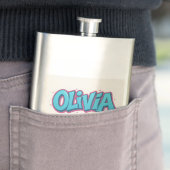 Olivia naam kunst flacon (Voorbeeld)