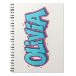 Olivia naam kunst notitieboek