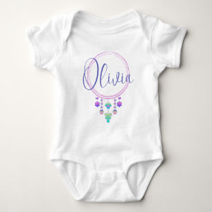 Olivia Naam onthullen Meisje Whimsical Schattige H Romper