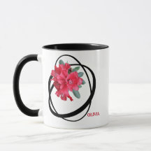  Olivia naam romantische rode bloemenstijl
