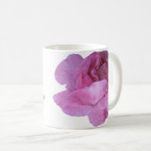  Olivia naam  roze roos bloemen Koffiemok (Voorkant rechts)