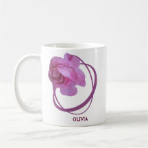 Olivia naam  roze roos bloemen